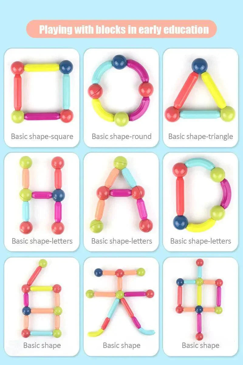 Magnetic Sticks Building Blocks For Kids Early Learning & Development