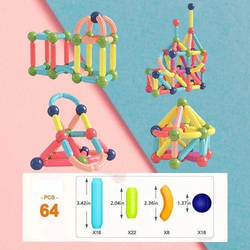 Magnetic Sticks Building Blocks For Kids Early Learning & Development